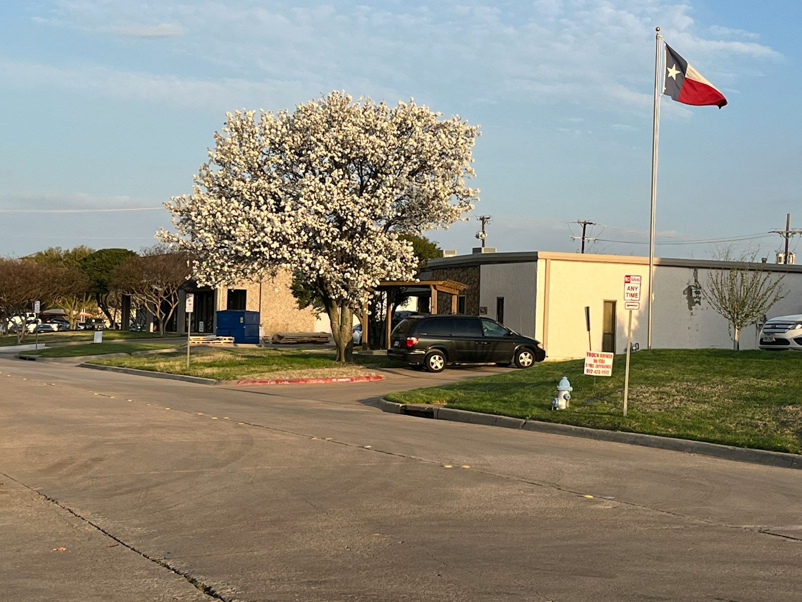 a car is parked in front of a building